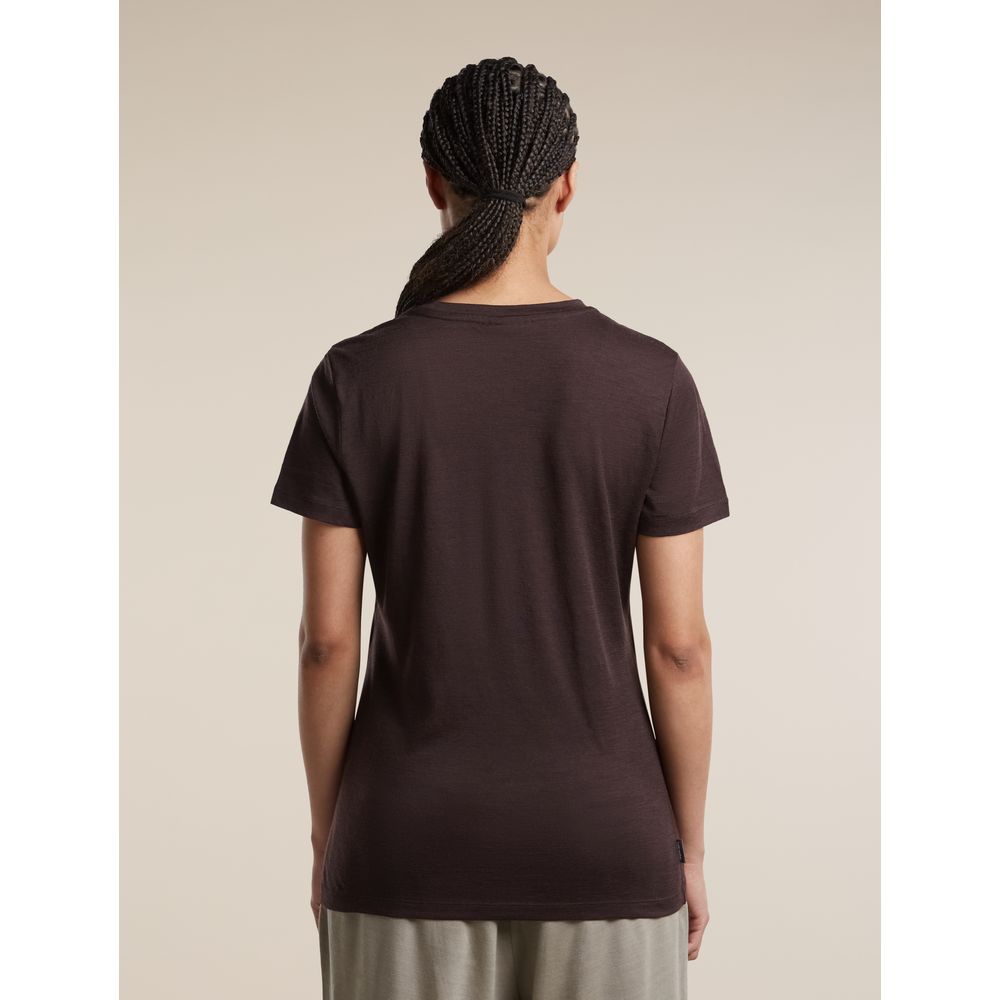 Icebreaker Mer 150 Tech Lite SS Tee Peace Pas Damen Funktionsshirt bittersweet Produktbild 2