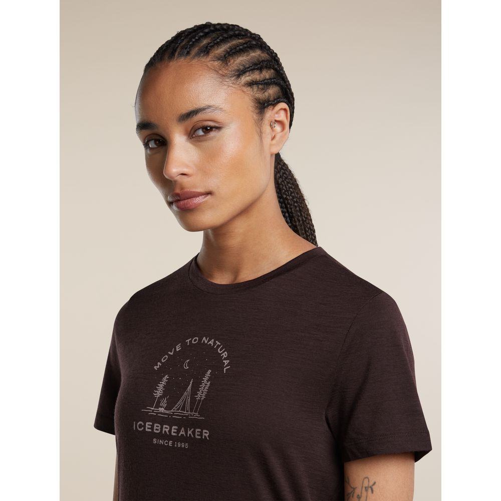 Icebreaker Mer 150 Tech Lite SS Tee Peace Pas Damen Funktionsshirt bittersweet Produktbild 6