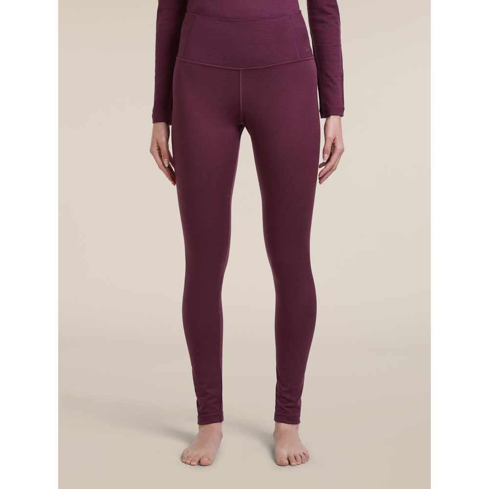 Icebreaker Mer 200 Oasis High Rise Leggings Damen dk-berry Produktbild 1
