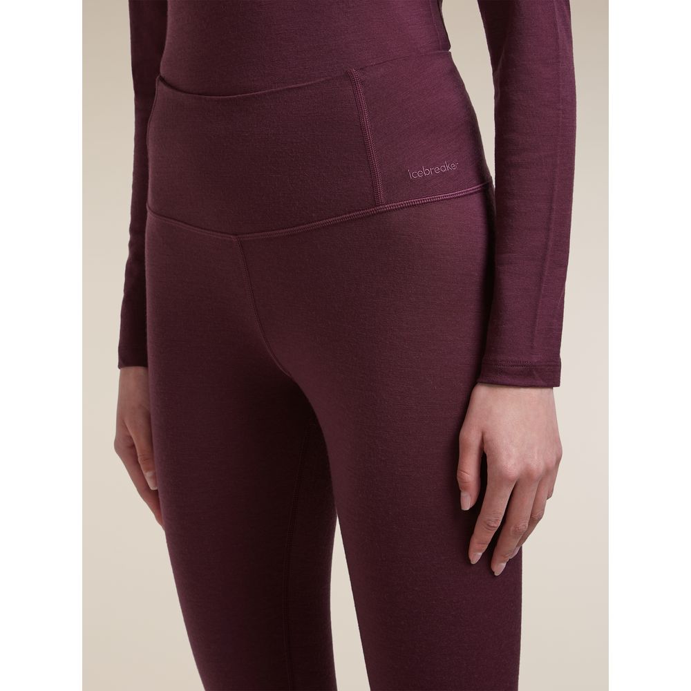 Icebreaker Mer 200 Oasis High Rise Leggings Damen dk-berry Produktbild 5