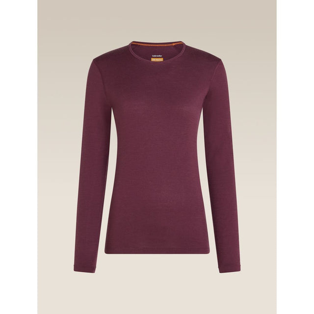 Icebreaker W 200 Oasis LS Crewe Damen Langarmshirt dk-berry Produktbild 0