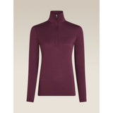 Icebreaker W 200 Oasis LS Half Zip Damen Funktionsshirt dk-berry Produktbild 0