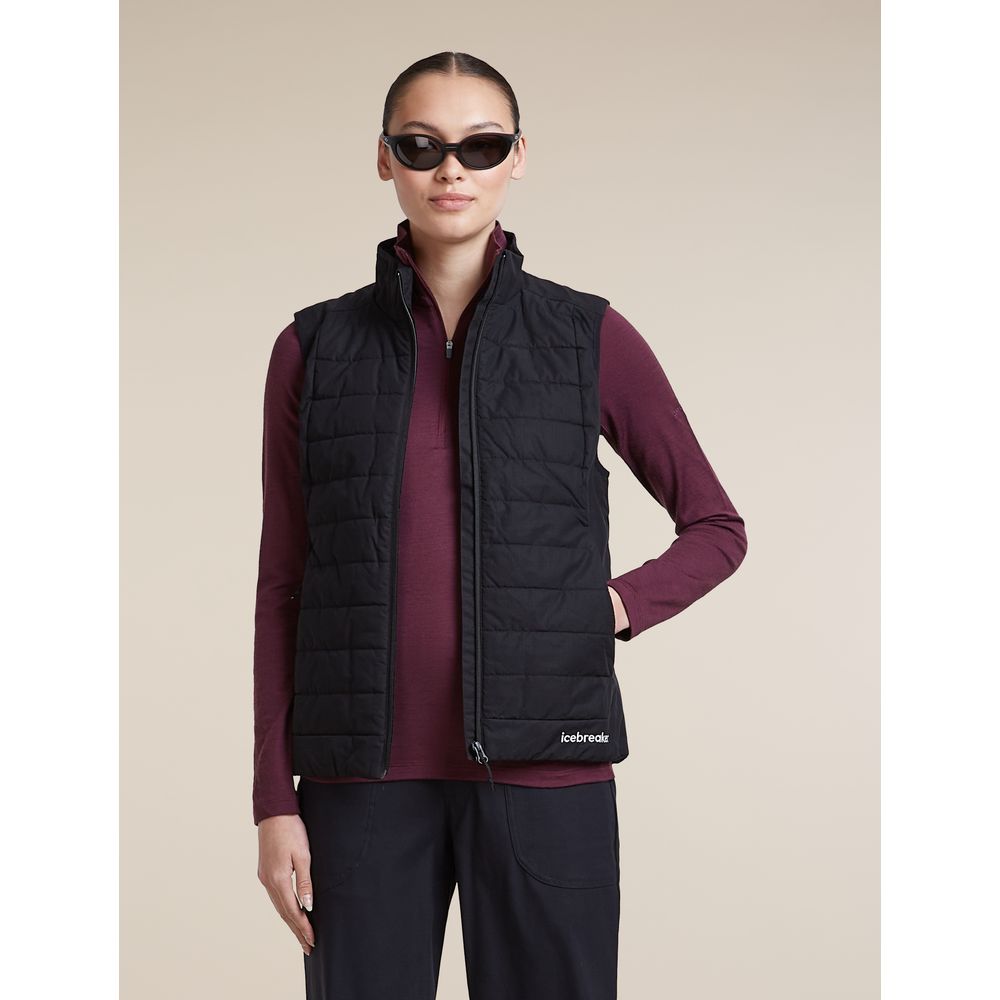 Icebreaker W 200 Oasis LS Half Zip Damen Funktionsshirt dk-berry Produktbild 5