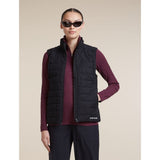 Icebreaker W 200 Oasis LS Half Zip Damen Funktionsshirt dk-berry Produktbild 5