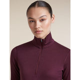Icebreaker W 200 Oasis LS Half Zip Damen Funktionsshirt dk-berry Produktbild 6