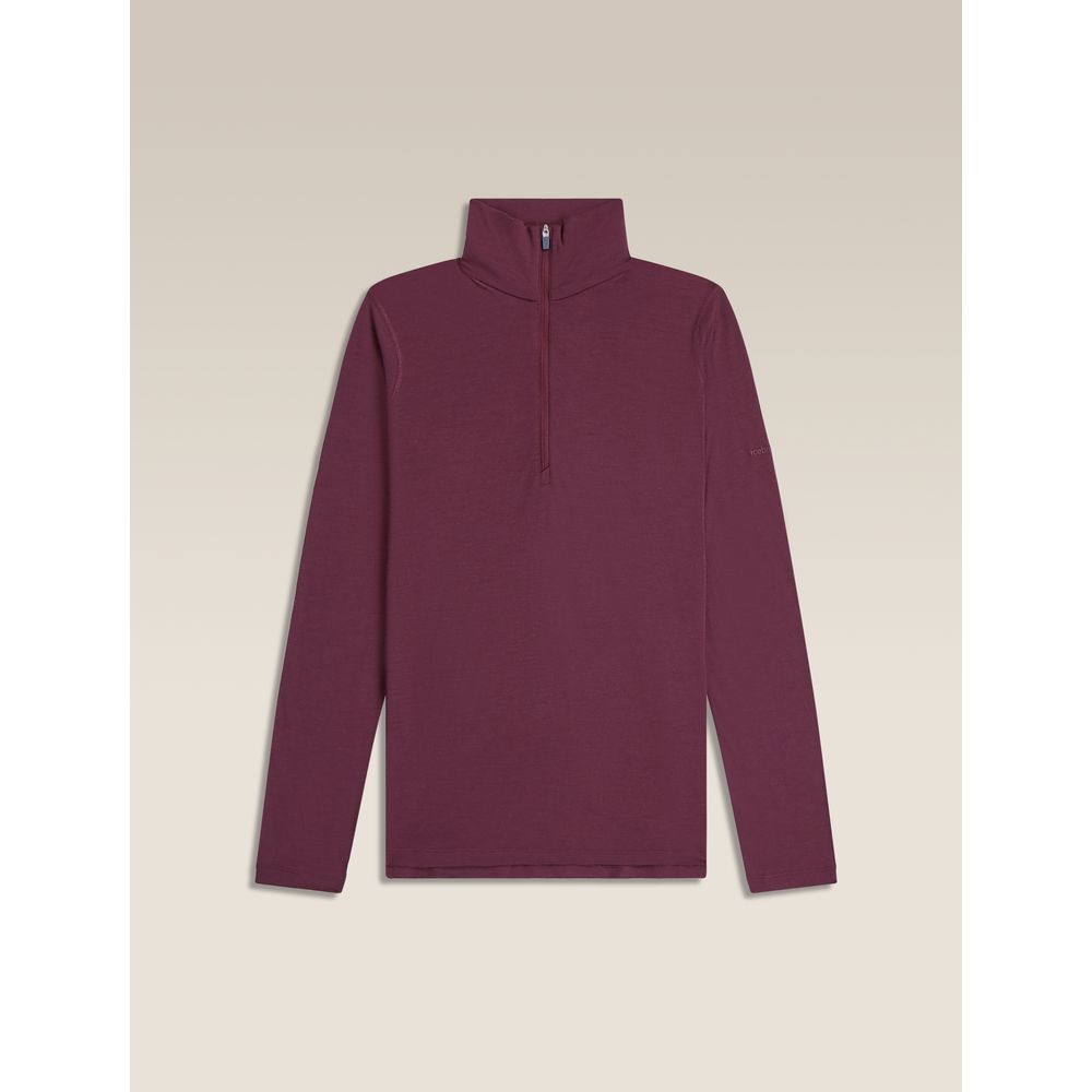 Icebreaker W 200 Oasis LS Half Zip Damen Funktionsshirt dk-berry Produktbild 7