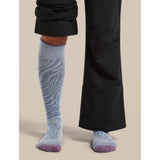 Icebreaker W Mer Ski+ Medium Otc Mountain Contour Damen Skisocke zinc-blue-grey-plum-dawn Produktbild 1