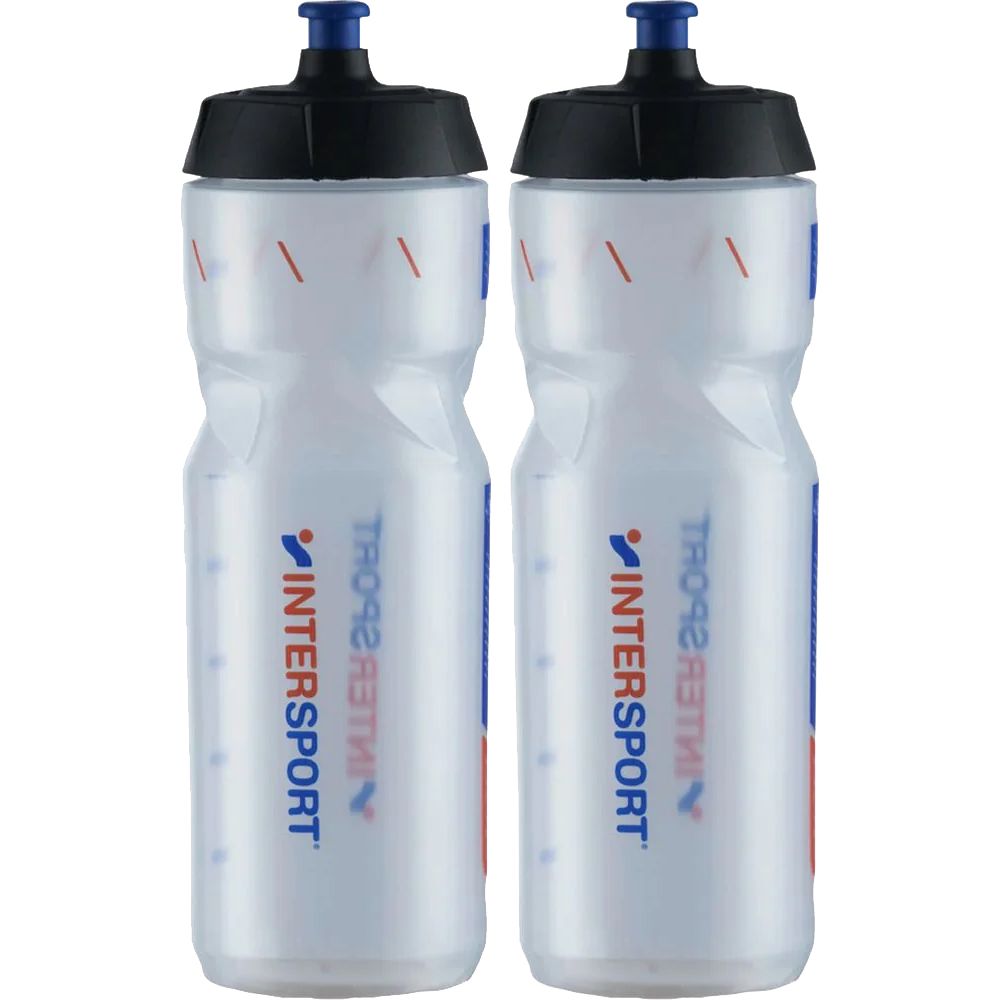 Intersport Fahrrad Trinkflasche 2er Set transparent Produktbild 0
