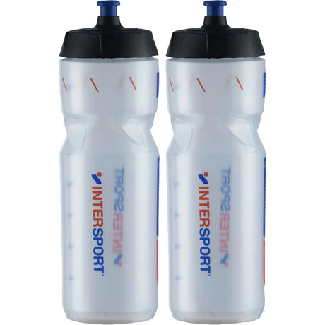 Intersport Fahrrad Trinkflasche 2er Set transparent Produktbild 0