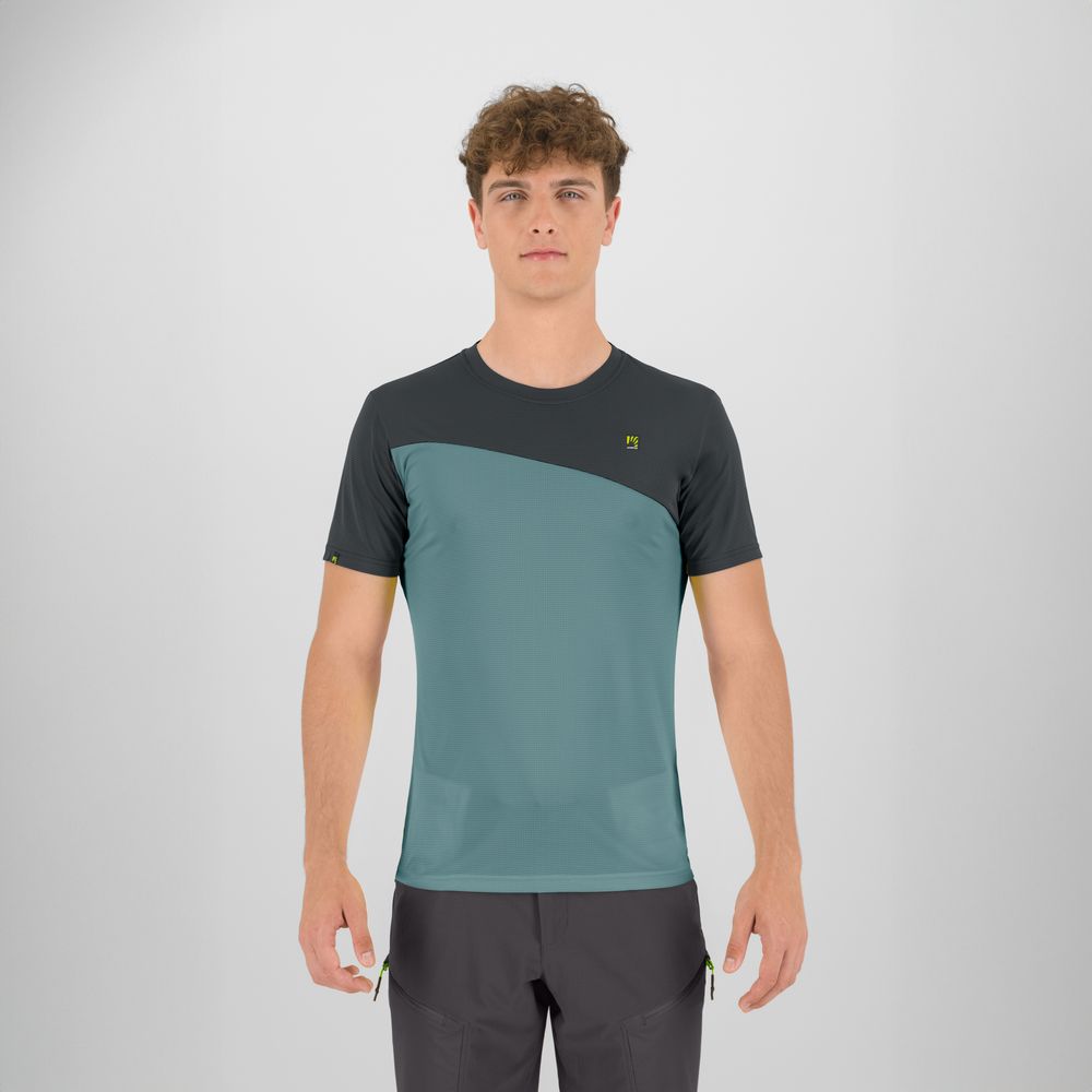 Karpos Averau Herren T-Shirt mineral-blue-woodlgray Produktbild 2