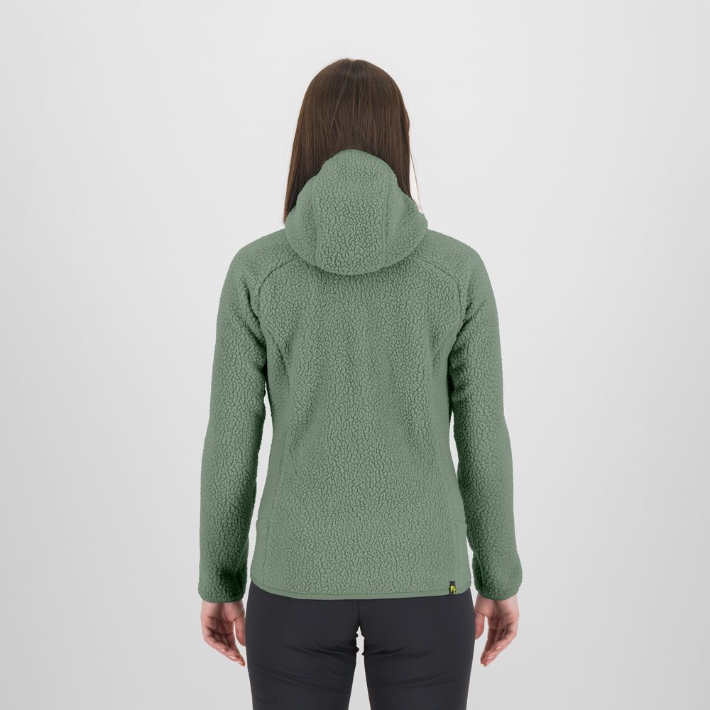 Karpos Moiazza Retrò Hoodie Damen Fleecejacke hedge Produktbild 3