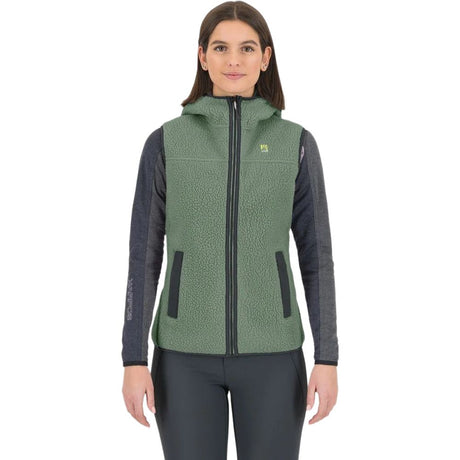 Karpos Moiazza Retro Hoodie Damen Fleeceweste hedge-woodlgray Produktbild 0
