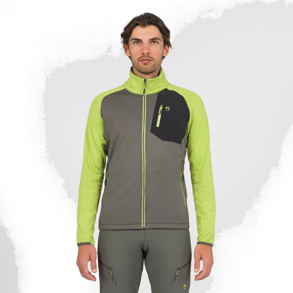 Karpos Odle Evo Full Zip Fleece Herren Midlayer kambaba-dark-citron Produktbild 0
