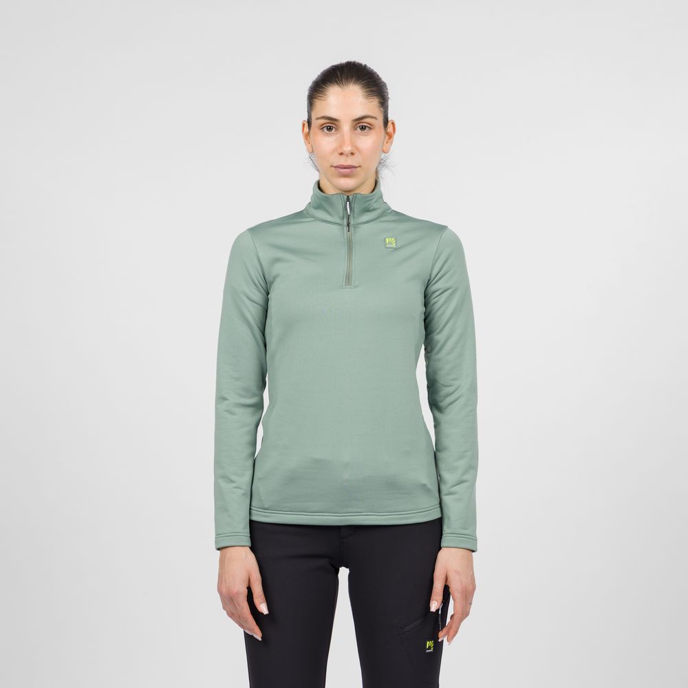 Karpos Pizzocco Evo W Half Zip Fleece Damen Longsleeve hedge Produktbild 0