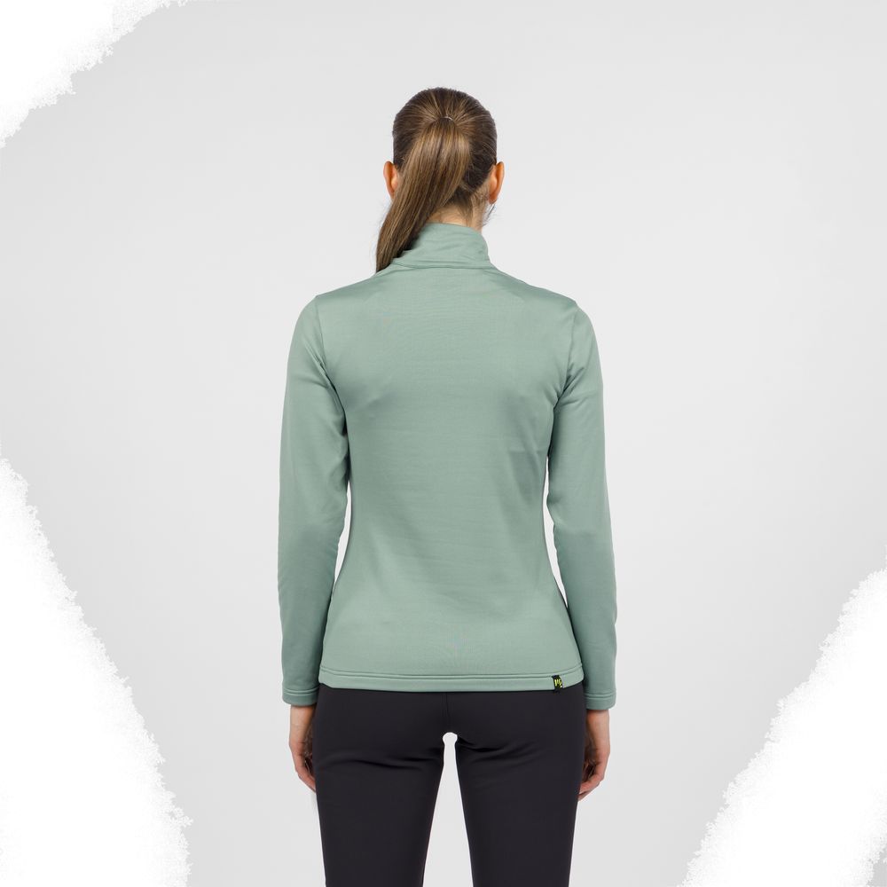 Karpos Pizzocco Evo W Half Zip Fleece Damen Longsleeve hedge Produktbild 1