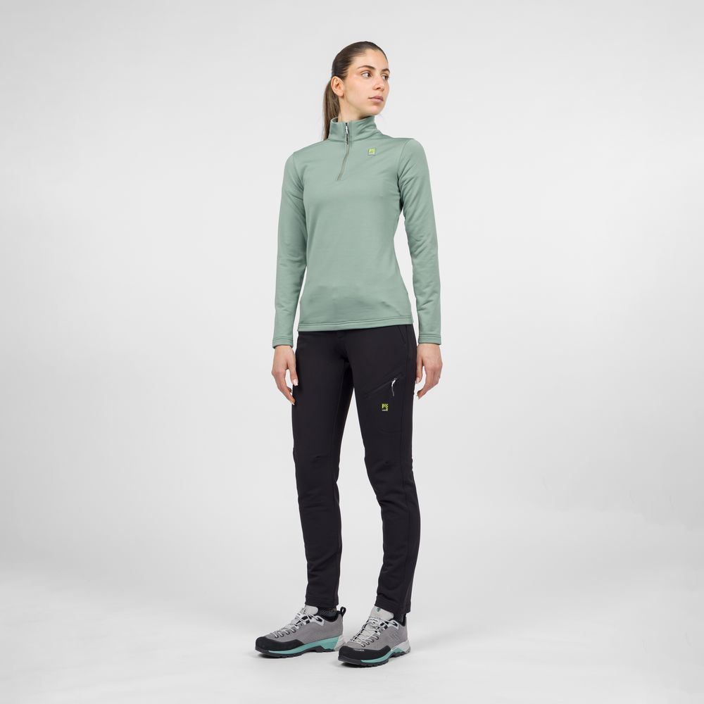Karpos Pizzocco Evo W Half Zip Fleece Damen Longsleeve hedge Produktbild 3