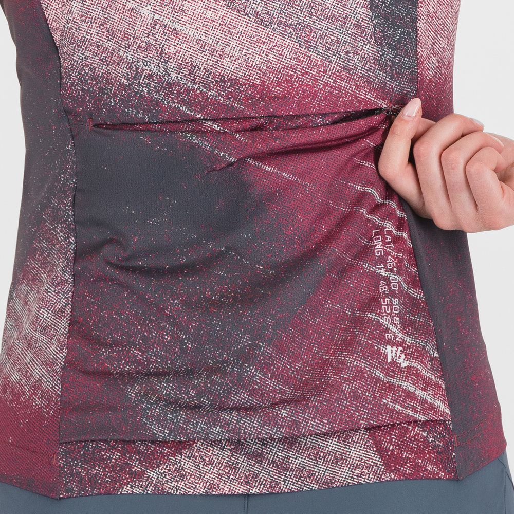 Karpos Sarca Full Zip Damen Trikot beet-red-pristine Produktbild 5