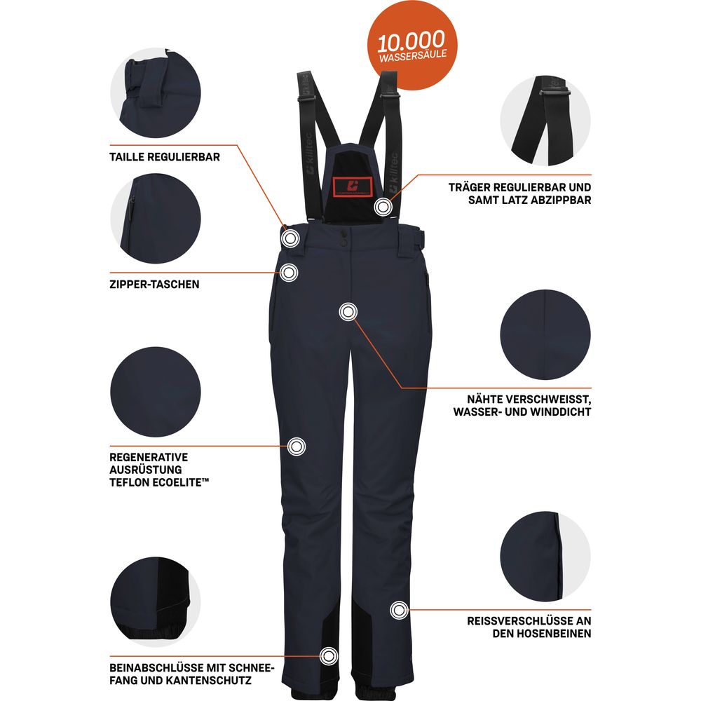 Killtec KSW 249 WMN Damen Skihose dunkelnavy Produktbild 4