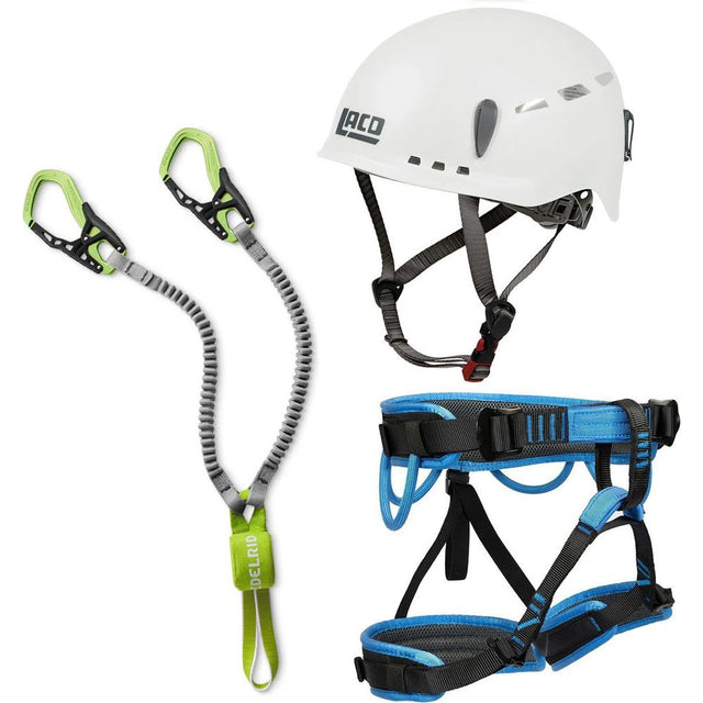 Klettersteig Komplettset Edelrid Cable Kit VI + LACD Start + LACD Protector Helm white Produktbild 0