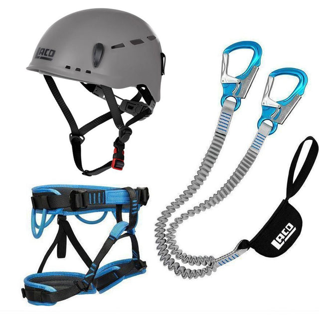 Klettersteig Komplettset LACD Pro Evo 3.0 + LACD Start Gurt + LACD Protector Helm phantom Produktbild 0