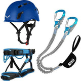 Klettersteig Komplettset LACD Pro Evo 3.0 + LACD Start Gurt + Salewa Helm Toxo blue Produktbild 0