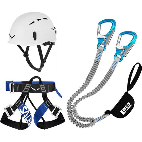 Klettersteig Komplettset LACD Pro Evo 3.0 + Salewa Via Ferrata Evo Harness + Salewa Toxo Helm white Produktbild 0