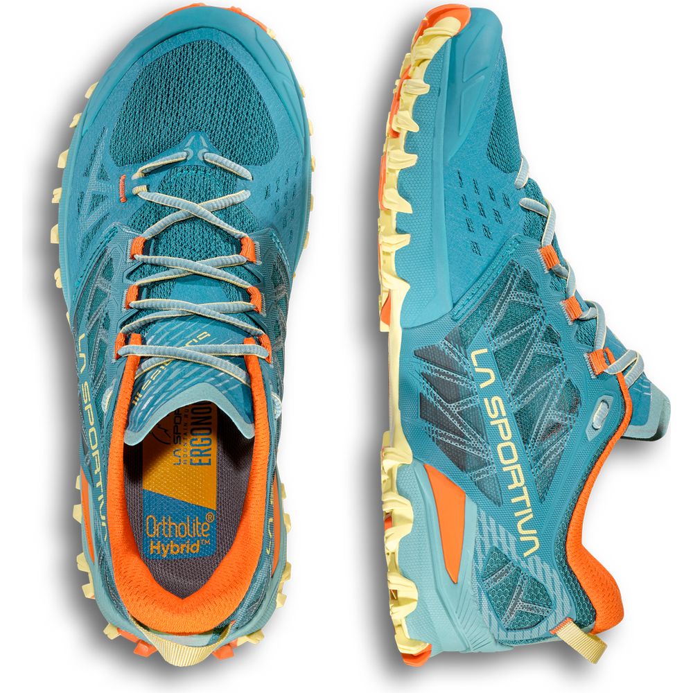 La Sportiva Bushido III Wide Damen Trailrunningschuh everglade zest Produktbild 3