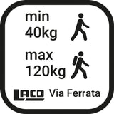 LACD Via Ferrata Pro Evo 3.0 blue Klettersteigset Produktbild 2