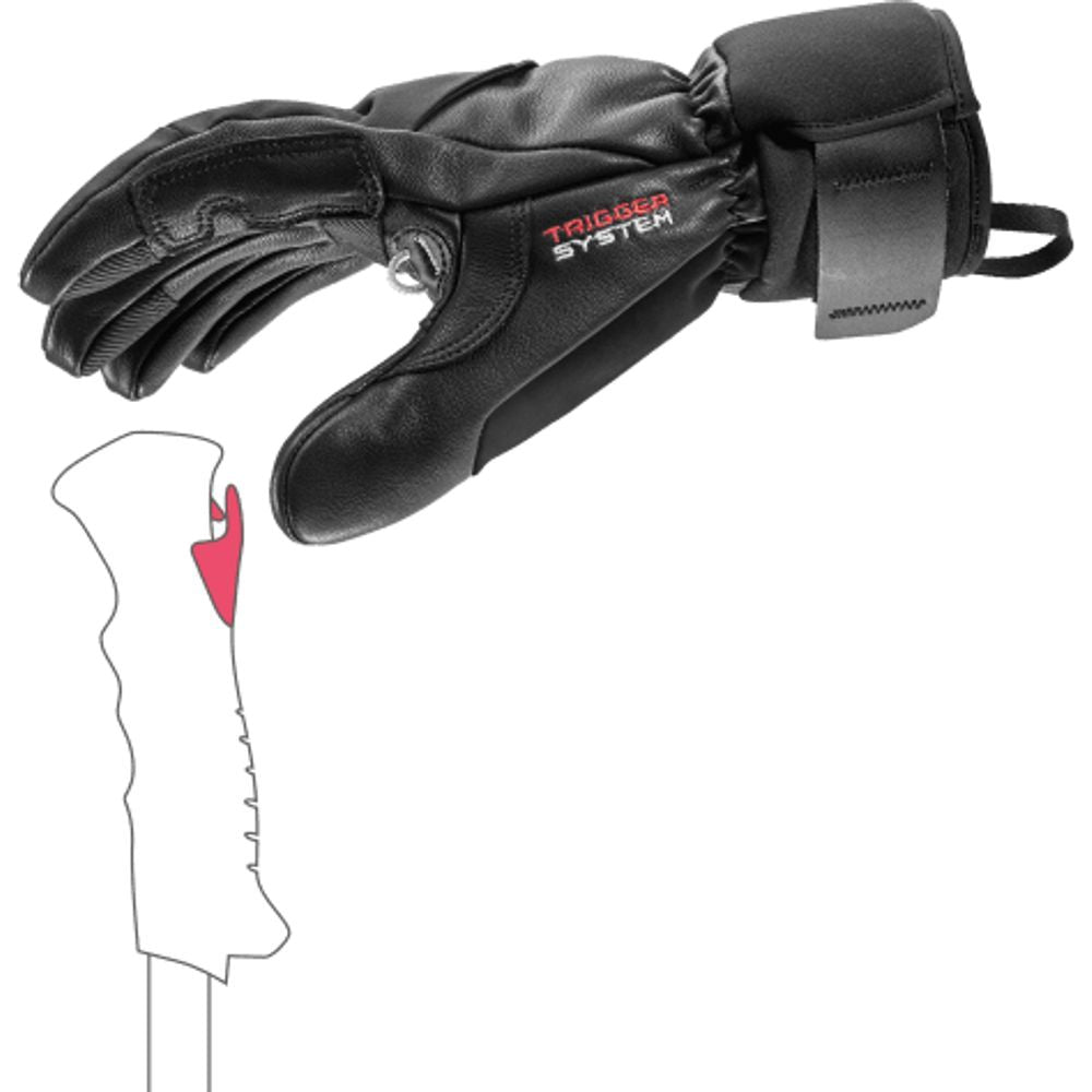 Leki Hevon 3D Herren Skihandschuh schwarz Produktbild 2