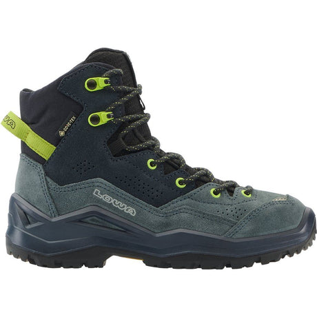 Lowa Wandax GTX Mid Jr Kinder Wanderschuh dunkelpetrol-limone Produktbild 0