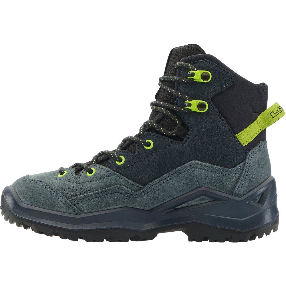 Lowa Wandax GTX Mid Jr Kinder Wanderschuh dunkelpetrol-limone Produktbild 3