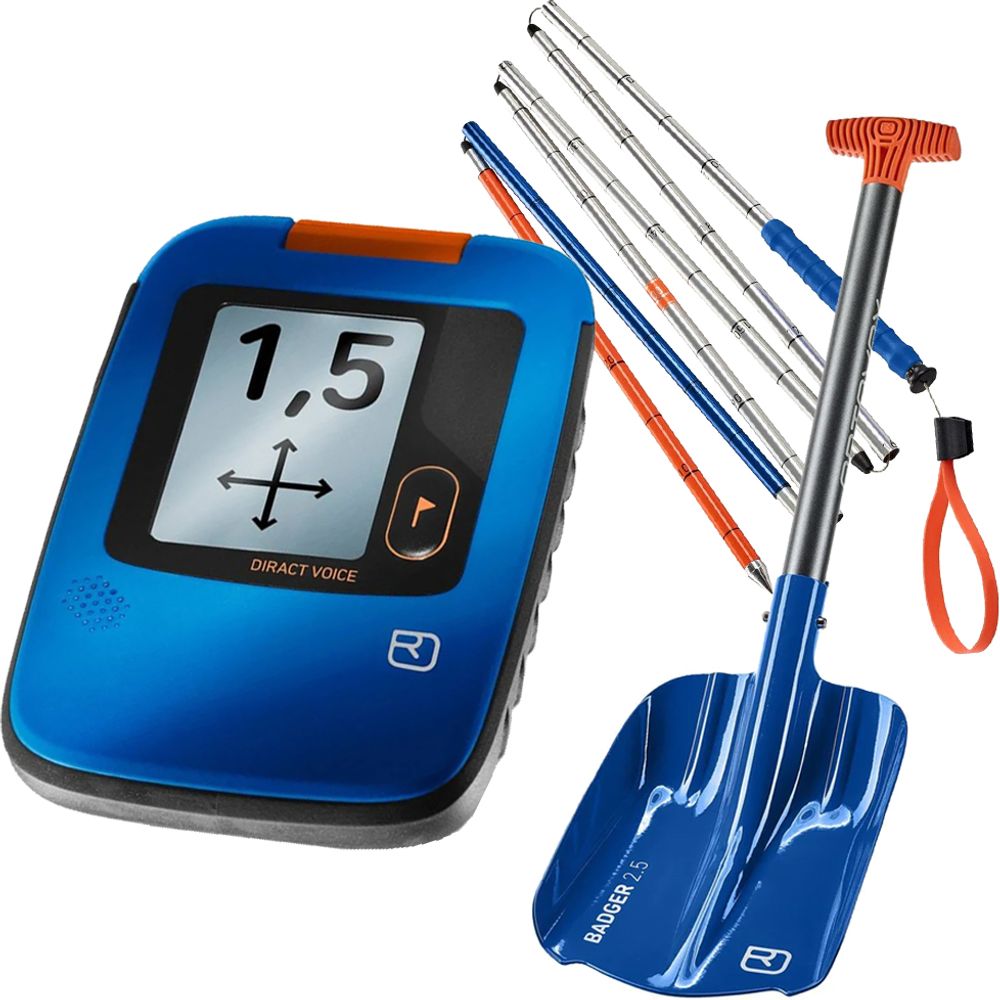 LVS Komplettset Ortovox Diract Voice + Badger Lawinenschaufel + Alu 240 PFA Sonde Produktbild 0