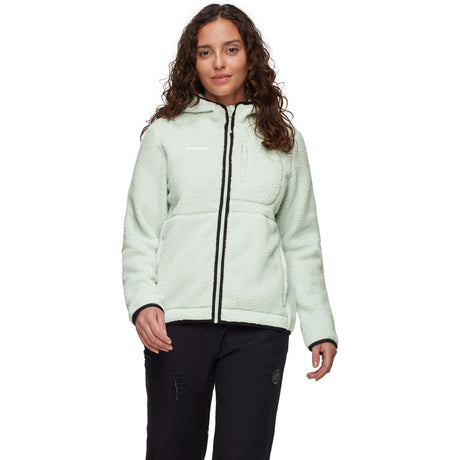 Mammut Falera Pro ML Hooded Damen Fleecejacke silver sage Produktbild 1