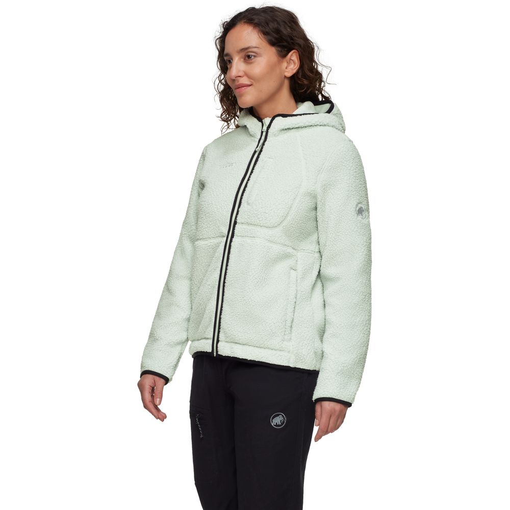Mammut Falera Pro ML Hooded Damen Fleecejacke silver sage Produktbild 3
