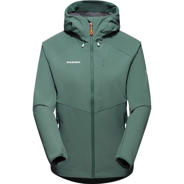 Mammut Ultimate Comfort SO Hooded Damen Softshelljacke dark jade Produktbild 0