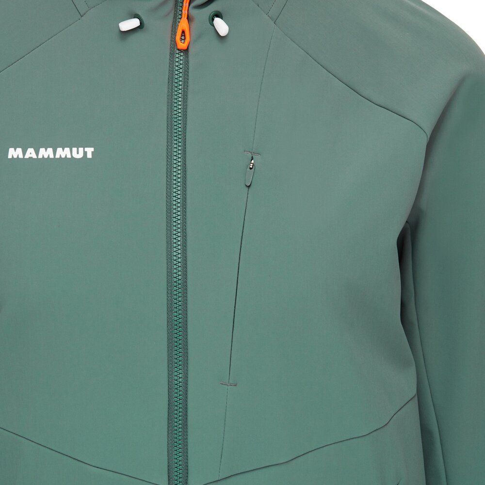 Mammut Ultimate Comfort SO Hooded Damen Softshelljacke dark jade Produktbild 2