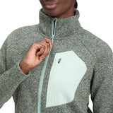 McKinley Arlita W Damen Fleecejacke melange-green-smoke Produktbild 1
