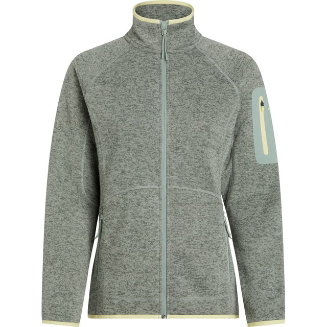 McKinley Damen Fleecejacke Skeena melange green smoke Produktbild 0