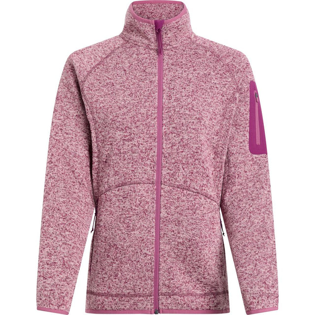 McKinley Damen Fleecejacke Skeena melange red wine Produktbild 0