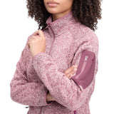 McKinley Damen Fleecejacke Skeena melange red wine Produktbild 3
