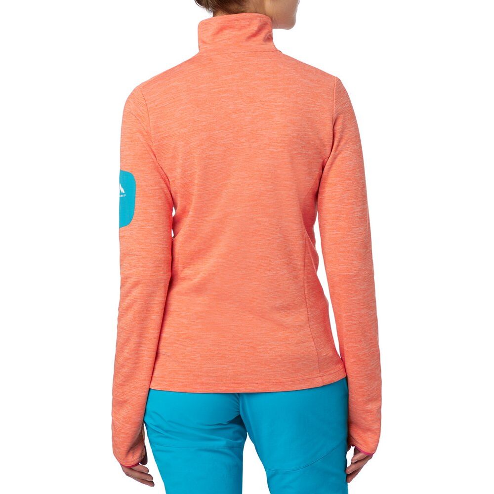 McKinley Damen Langarmshirt Tampo melange orange dark Produktbild 3
