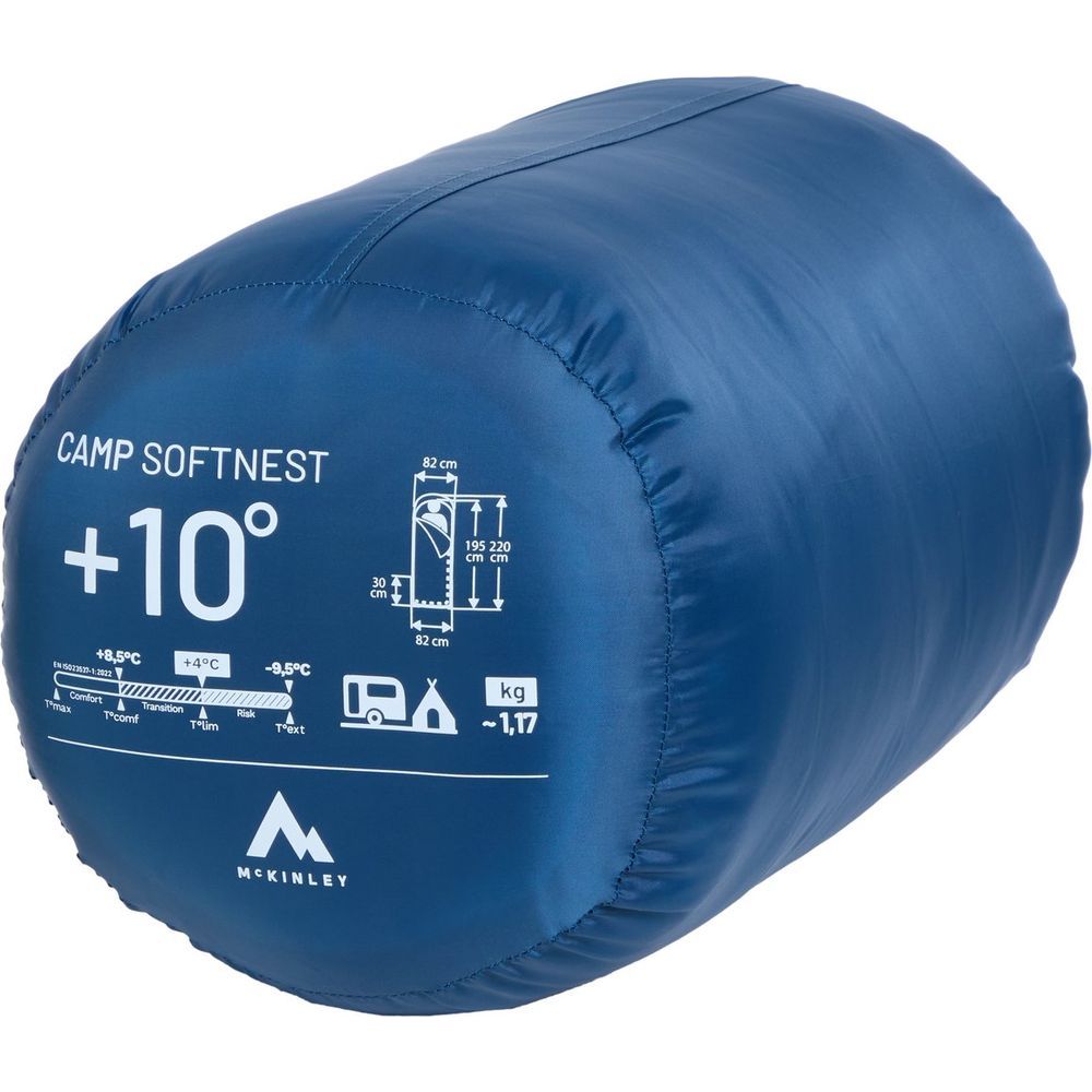 McKinley Decken-Schlafsack Camp Softnest 10 blue-petrol-red-blue Produktbild 3