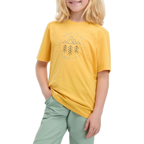 McKinley Ellis II B Kinder T-Shirt yellow dark Produktbild 1