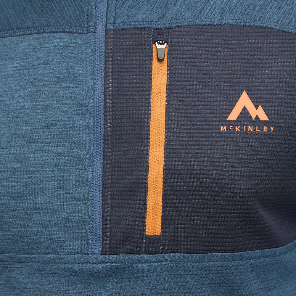 McKinley Herren Langarmshirt Tampo II melange navy Produktbild 2