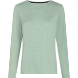 McKinley Hunu LS II Damen Langarmshirt melange-green-smoke Produktbild 0