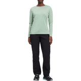 McKinley Hunu LS II Damen Langarmshirt melange-green-smoke Produktbild 1