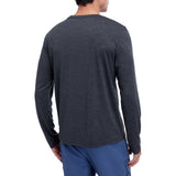 McKinley Hunu LS M Herren Langarmshirt melange/black night Produktbild 1