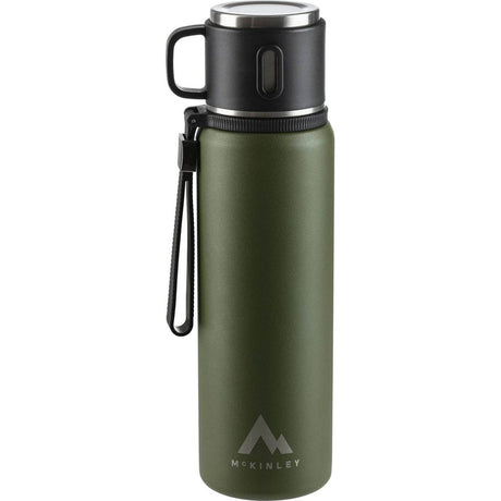 McKinley Isolierflasche 0,8l + Becher green dark Produktbild 0