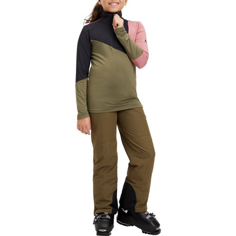 McKinley Kinder Funktionsshirt Ikay II olive dark black nig Produktbild 1