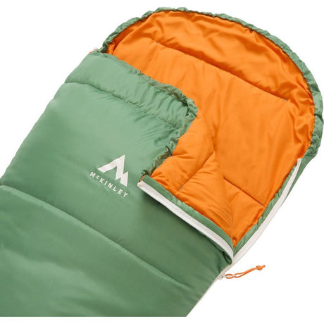 McKinley Kinder Mumien-Schlafsack Jr Softactive 10 green-orange-beige Produktbild 1